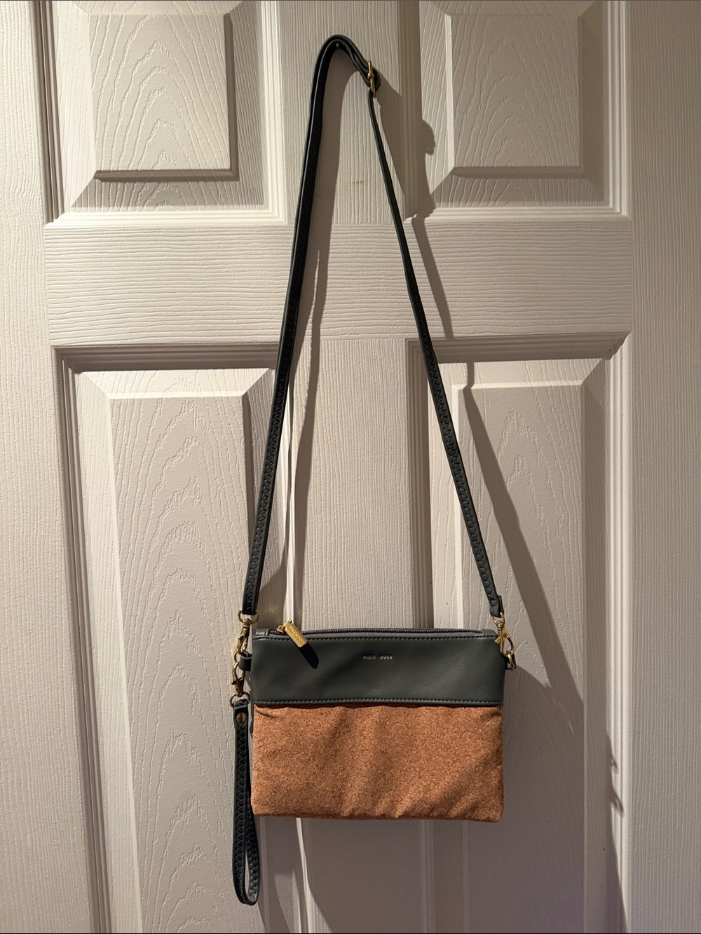 Pixie Mood Grey and cork Crossbody